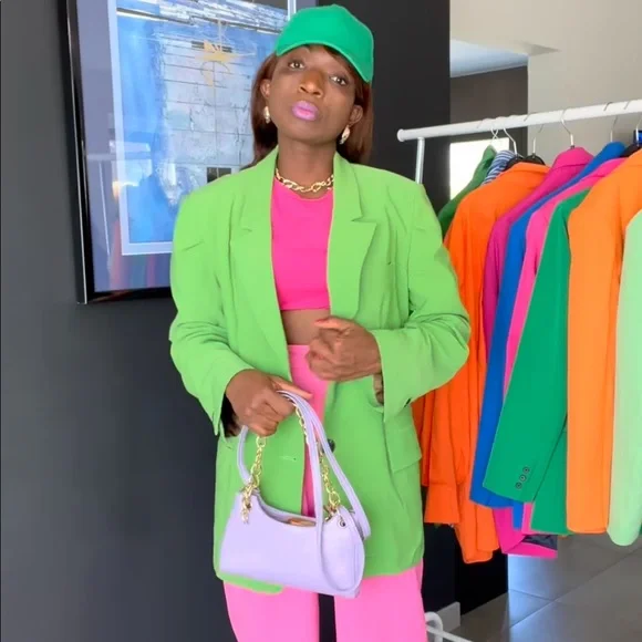 NWT Zara Lime Green Blazer - Picture 1 of 11